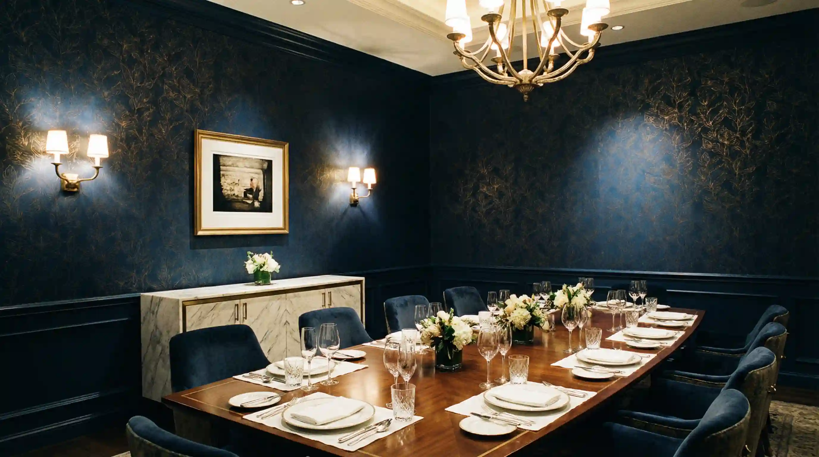 Commercial wallpaper installation for Portland offices