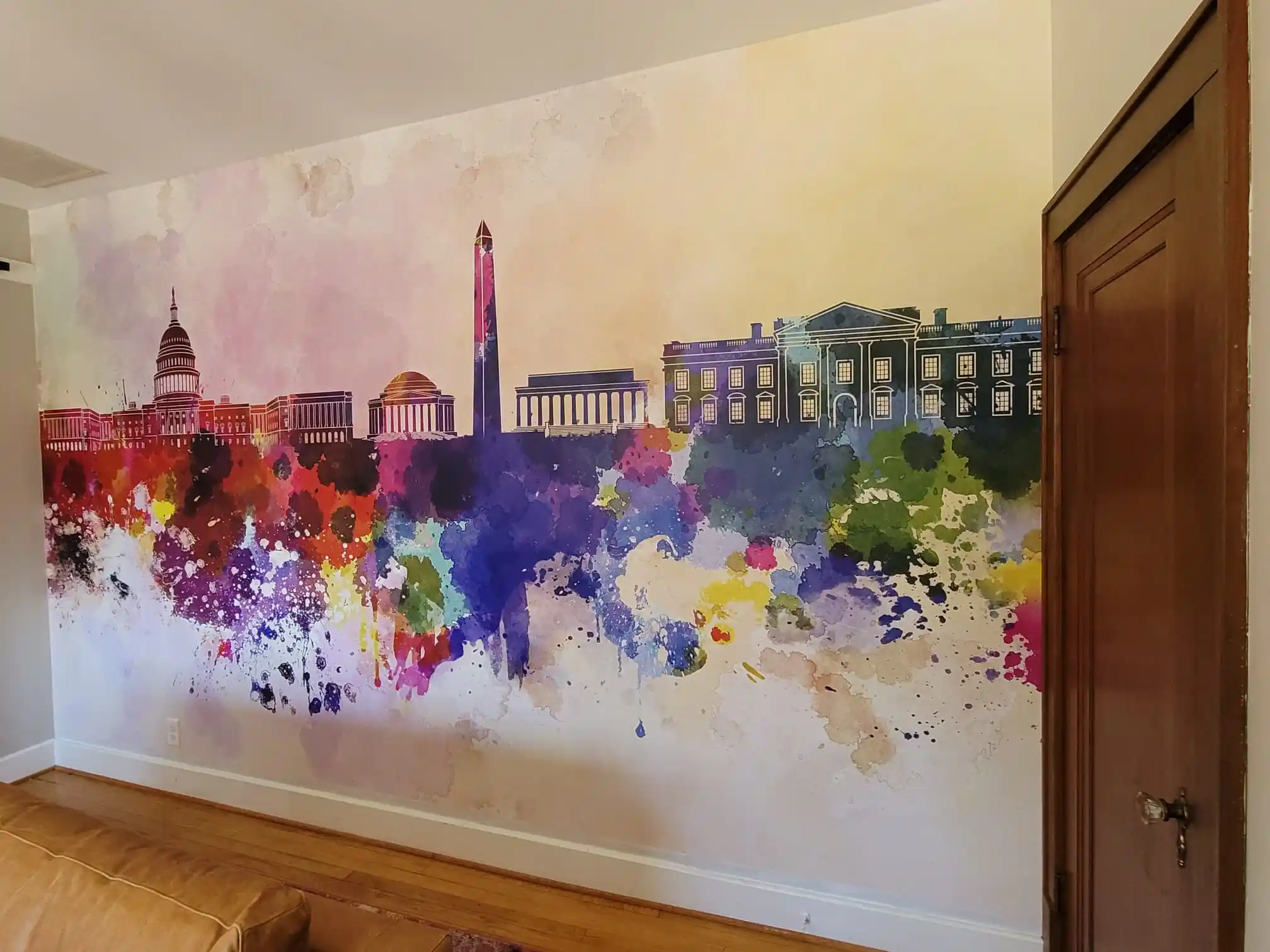 Wallpaper installation project in Oregon City, OR